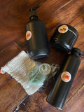 Verzorgingsmixpakket 5 producten  Doucheschuim, bodyscrub, gezichtsscrub, talkpoeder en deodorantspray